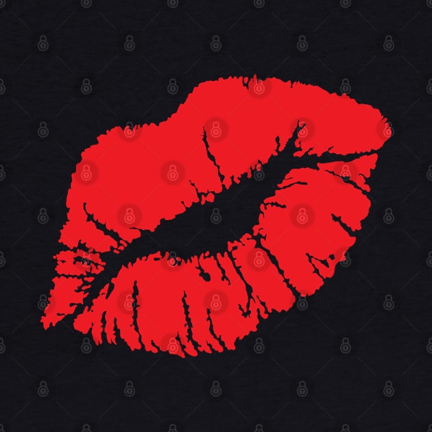 KISSING LIPS-PURE RED by SELcustoms